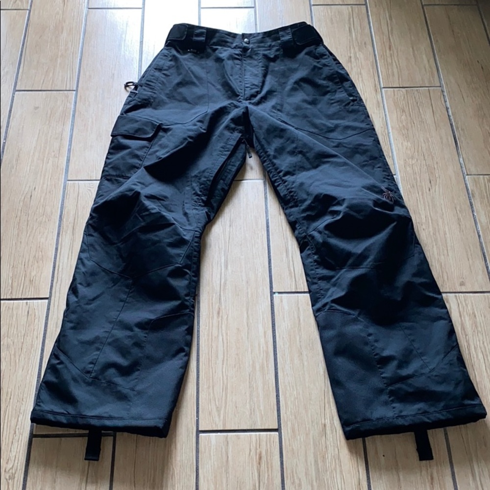SPYDER BLACK ACTION INSULATED SKI PANTS